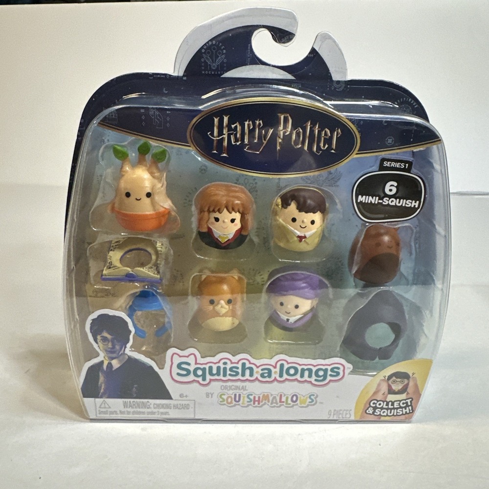 Jazwares Harry Potter Squish-a-longs Mini Figures Series 1 Set of 6